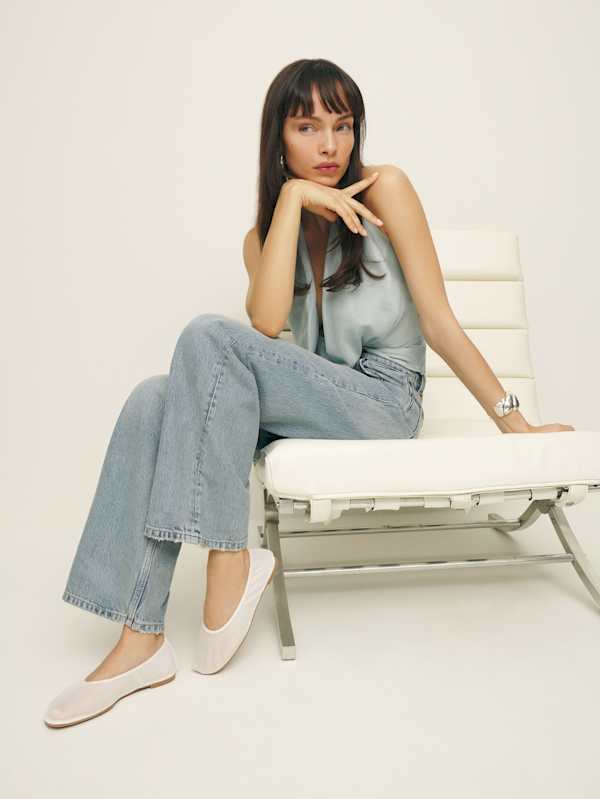 Marcadet Ballet Flat - White Mesh